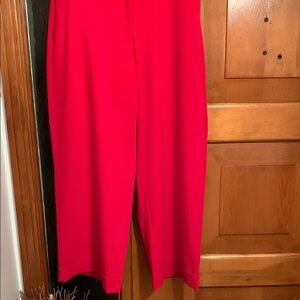 Lane Bryant Red Wide Leg Pants